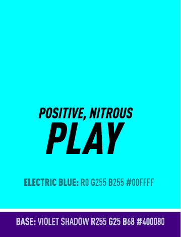 Colour Palette Play Positive Nitrous Electric Blue